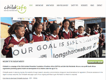 Tablet Screenshot of childsafe.org.za